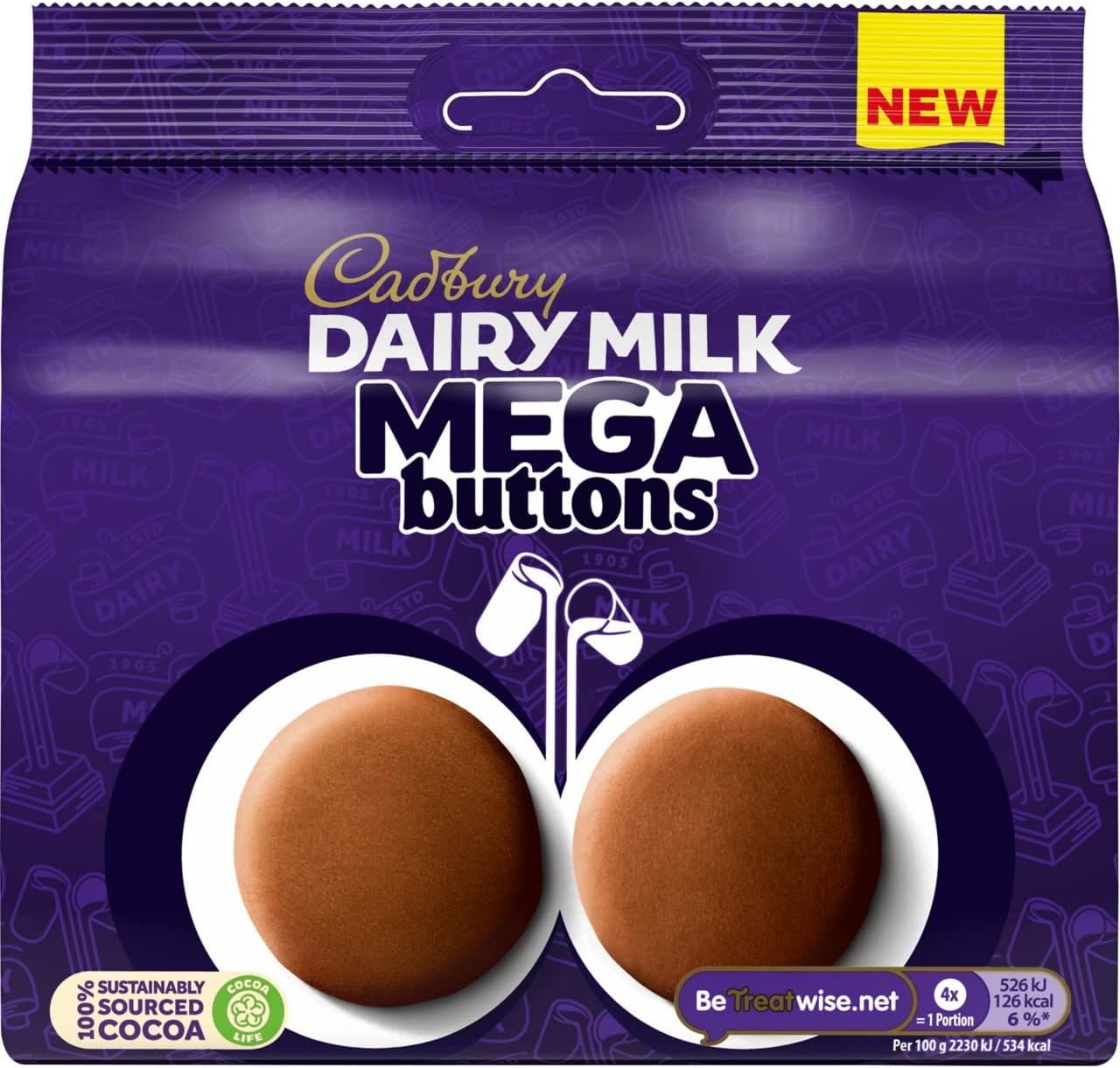 Cadbury Dairy Milk Mega Buttons 192g