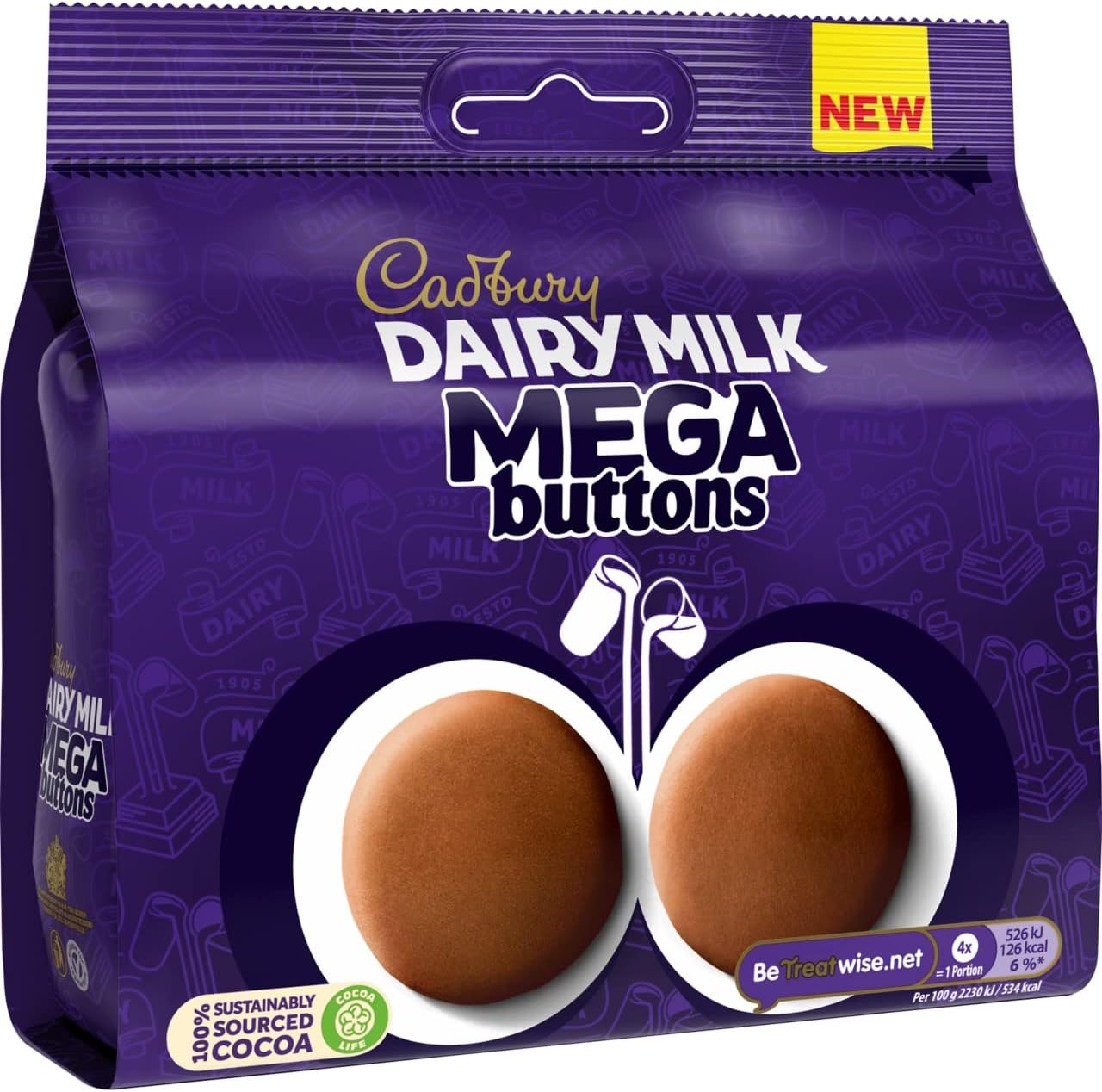 Cadbury Dairy Milk Mega Buttons 192g