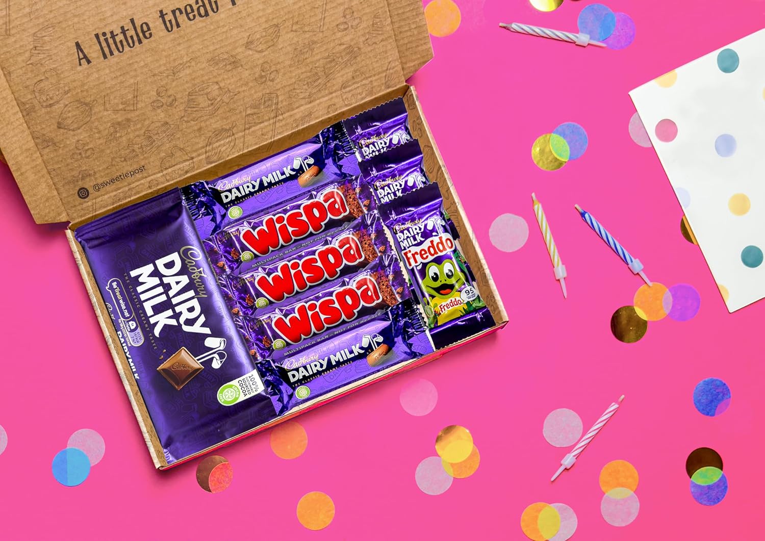 Cadbury Chocolate Gift Box | Cadbury Dairy Milk Selection Box | Cadbury Chocolate Present | Cadbury Wispa Hamper | Perfect for a Cadbury Dairy Milk Lover