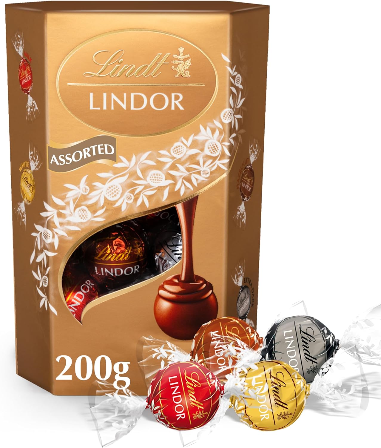 Lindt Lindor Assorted Chocolate Truffles Box (200g)